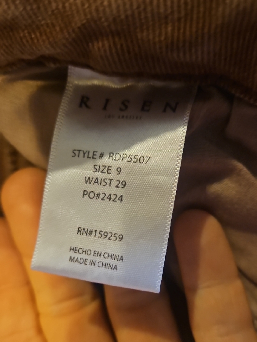 Risen Women's Brown Wide-Leg Jeans with Raw Hem - Picture 3 of 12